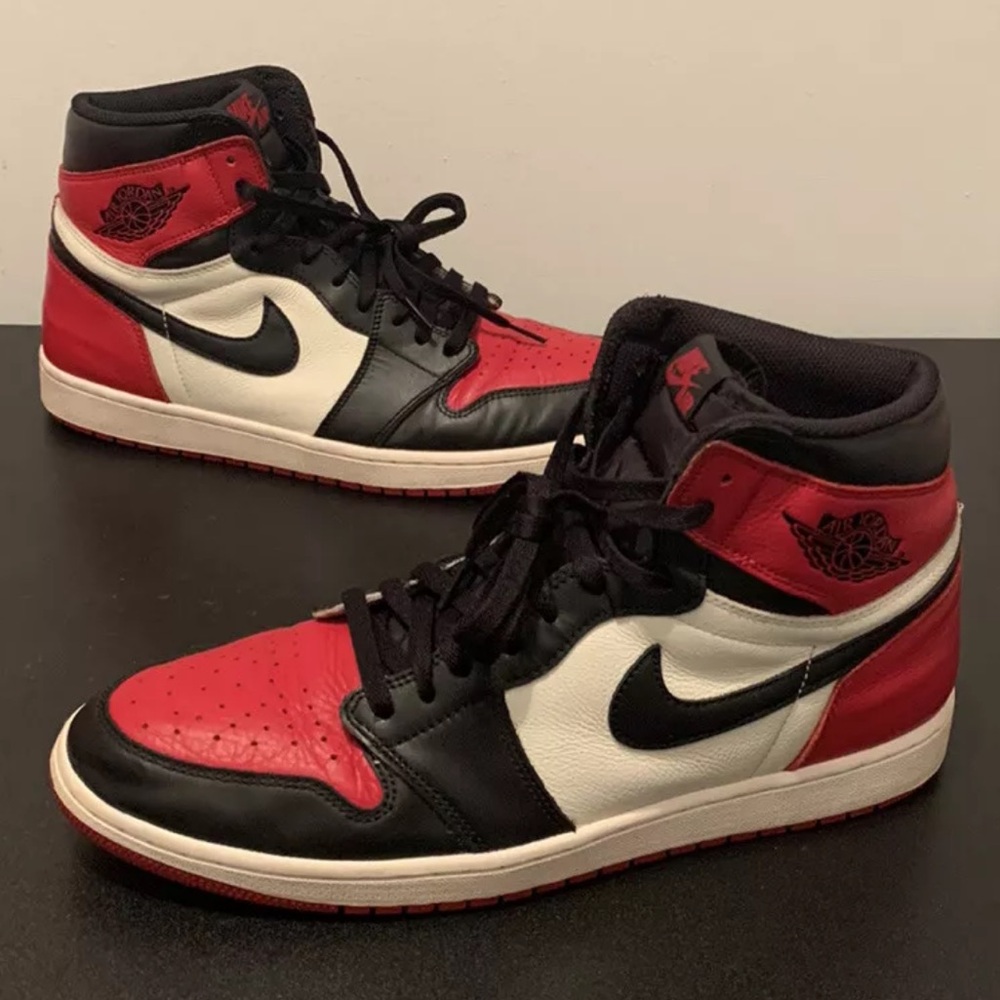 Nike Air Jordan 1 Retro High OG Bred Toe Men’s Size 14 Chicago 555088-610